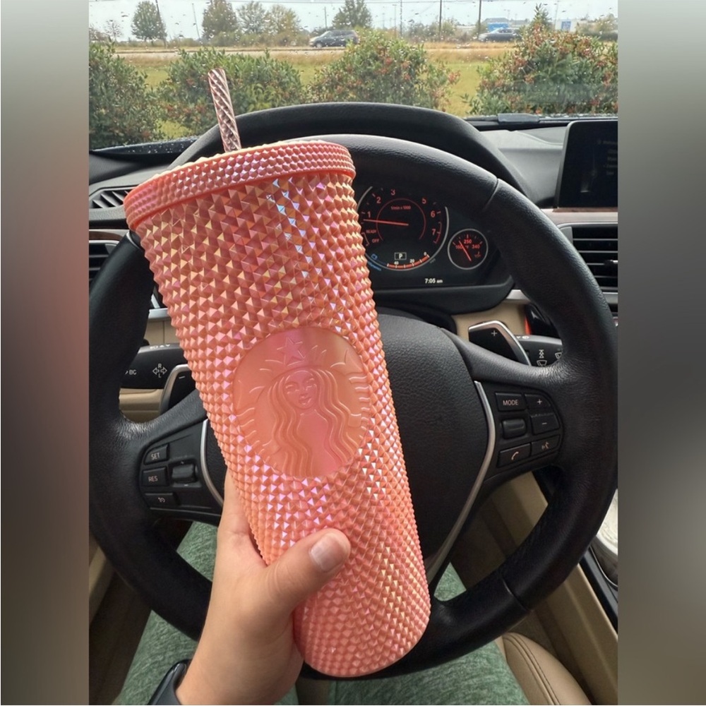 2024 Starbucks Pink Iridescent Studded Tumbler